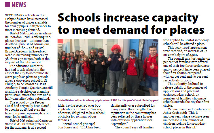 CLF Academies in this month’s Voices Newspapers