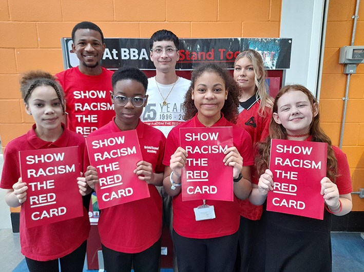 Bristol Brunel Academy showed Racism the Red Card